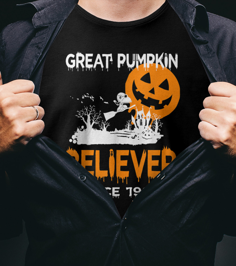 Great Pumpkin Believer Since 1966 Halloween Fun T-Shirt