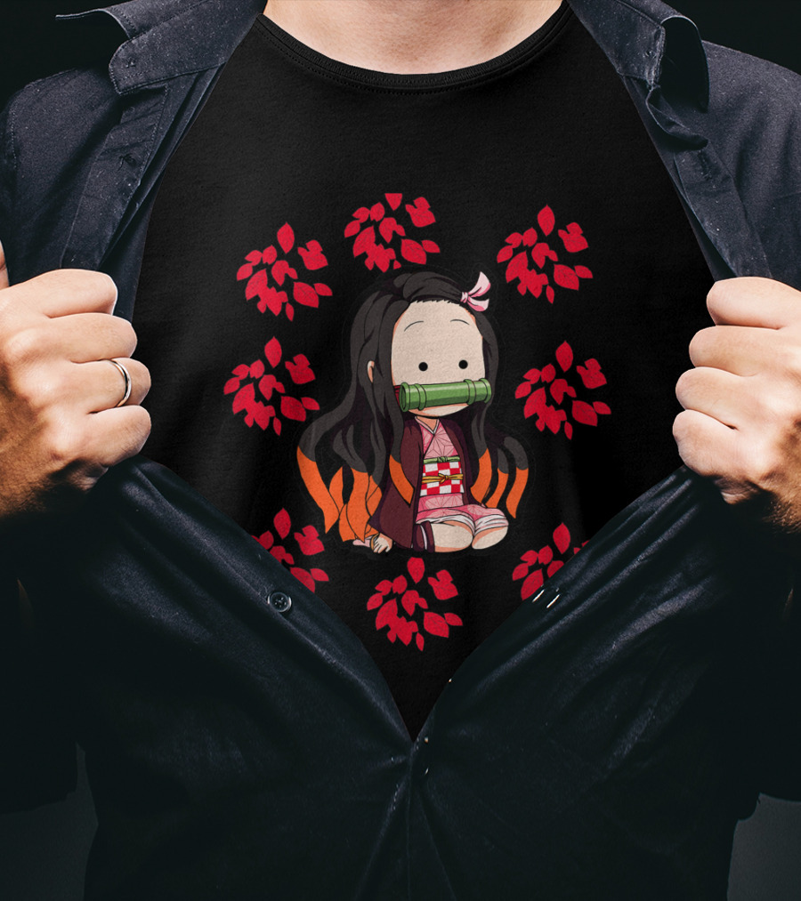 Kawaii Cute Nezuko Slayer Demon Anime Kanjiro T-Shirt