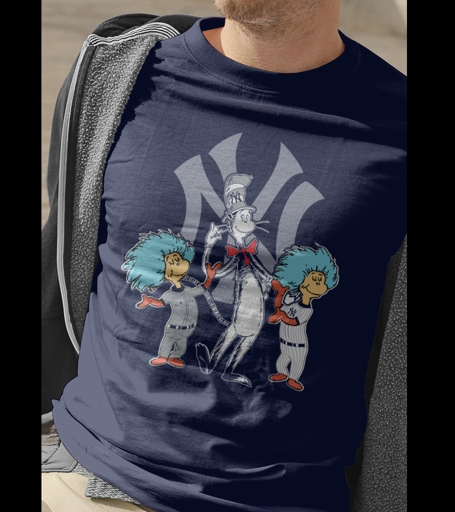 Yankees Cat In The Hat And Thing 1 Thing 2 T-Shirt