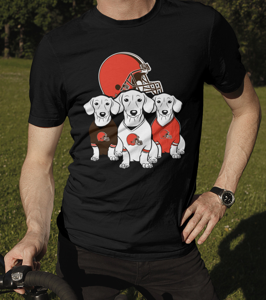 Cleveland Browns Dachshund Dog T-Shirt