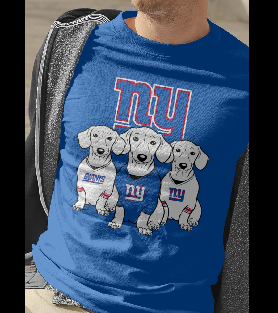Ny Giants Dachshund Dog T-Shirt