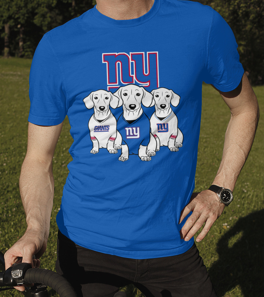 Ny Giants Dachshund Dog T-Shirt