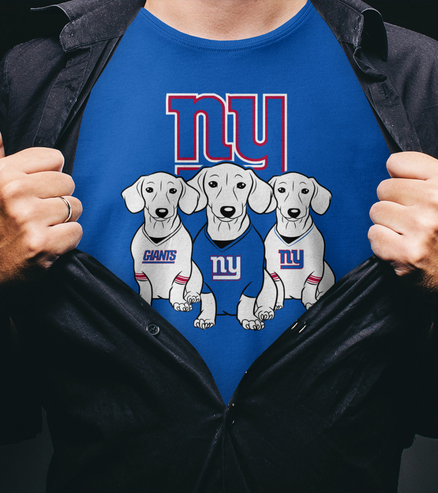 Ny Giants Dachshund Dog T-Shirt