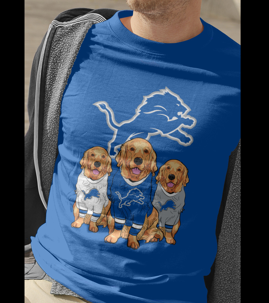 Detroit Lions Golden Retrievers T-Shirt