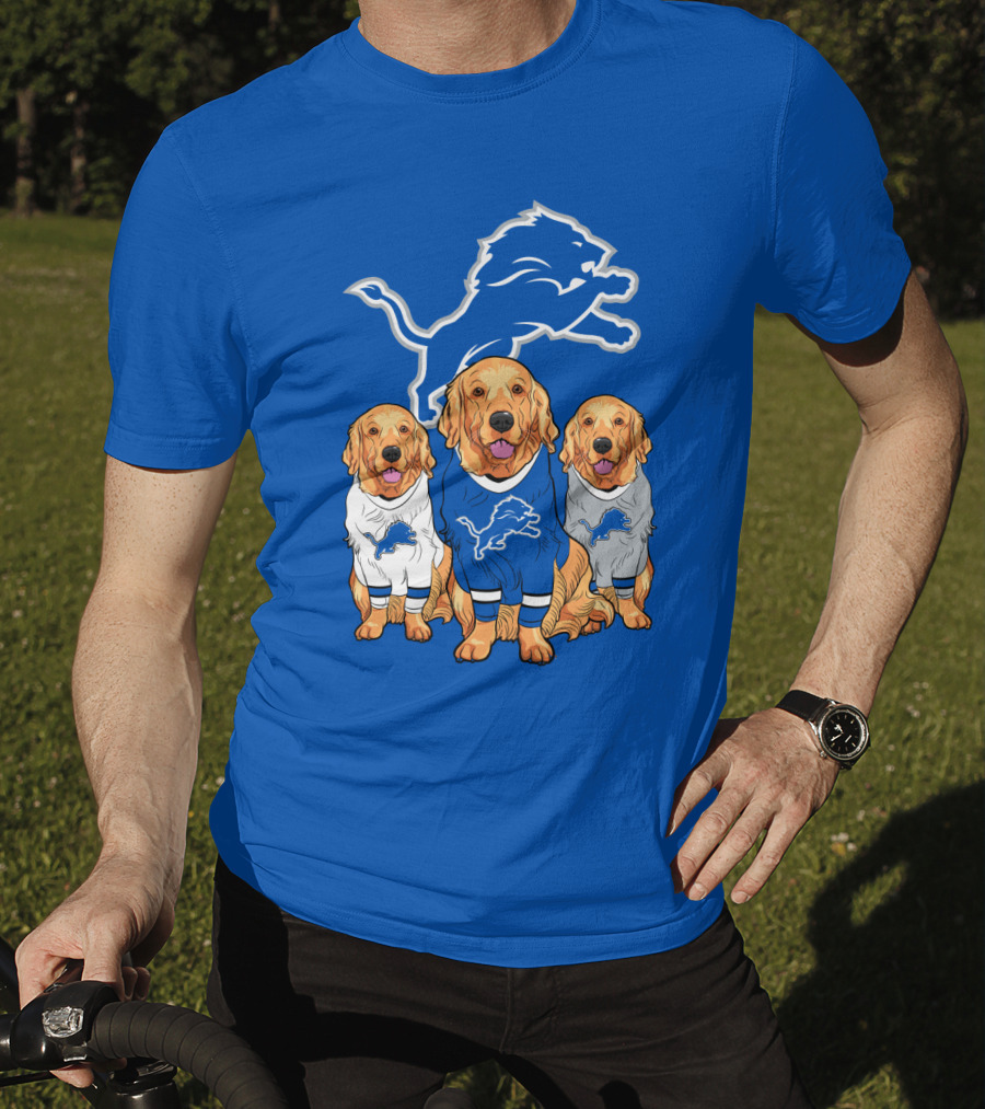 Detroit Lions Golden Retrievers T-Shirt
