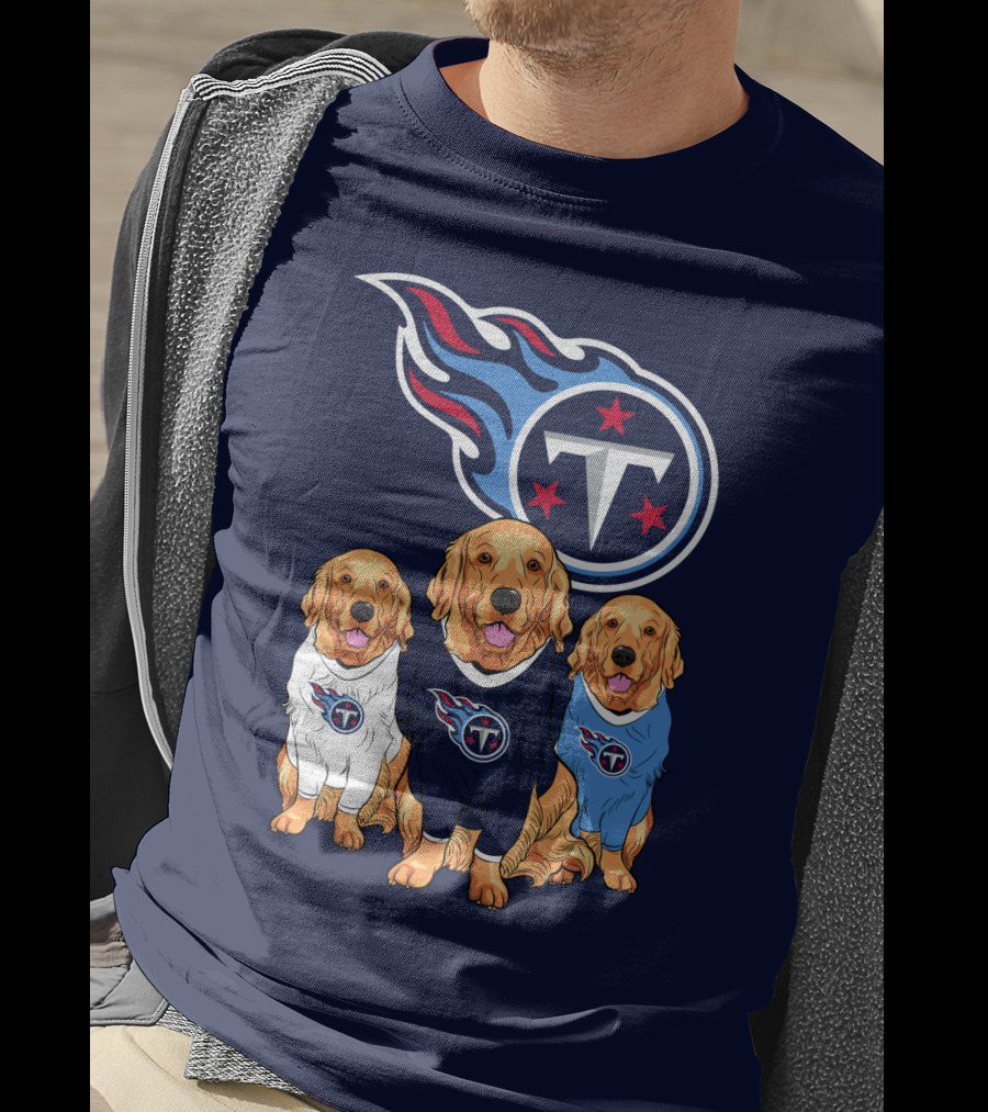 Tennessee Titans Golden Retrievers T-Shirt