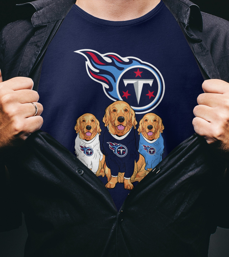 Tennessee Titans Golden Retrievers T-Shirt