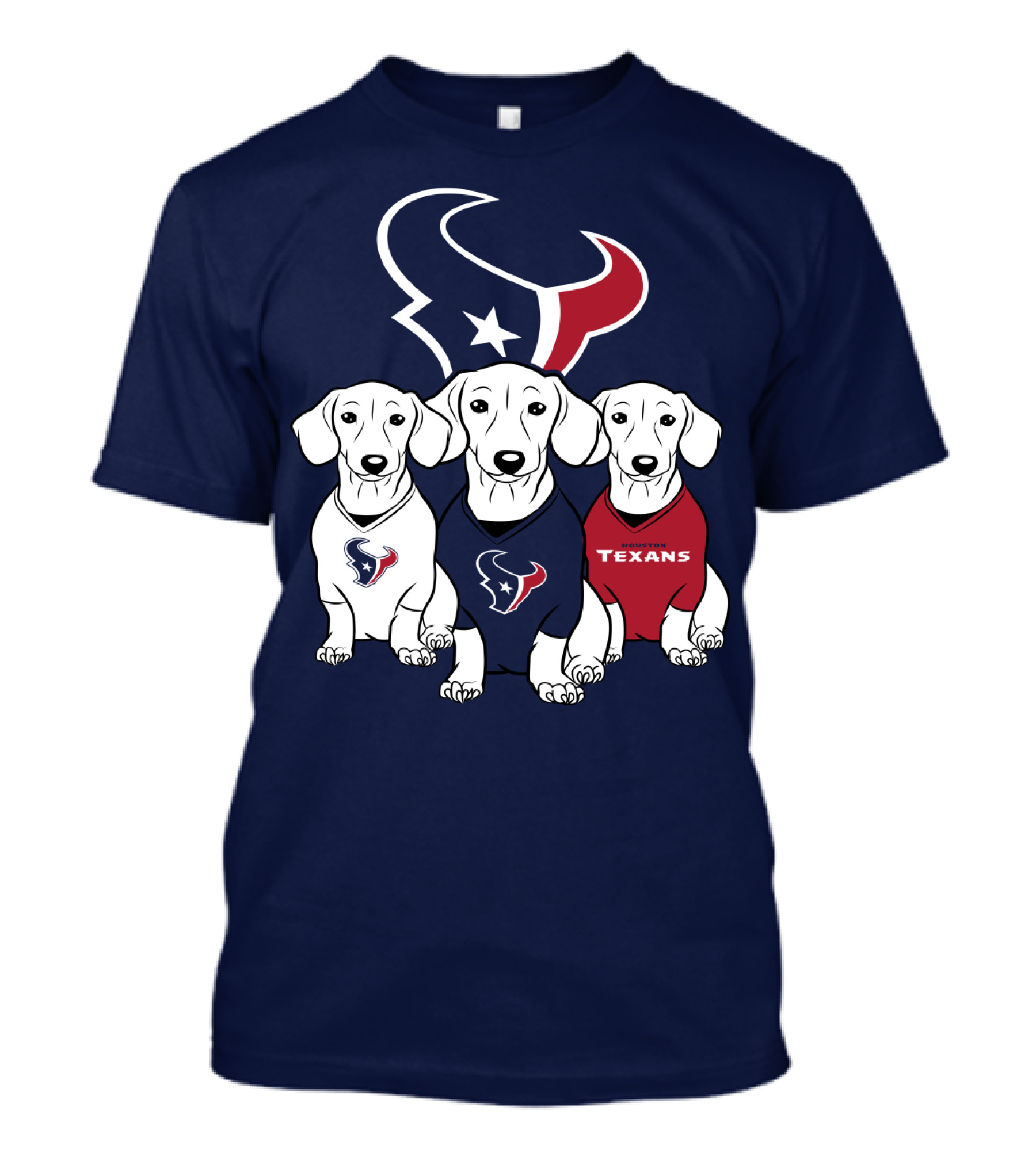 Houston Texans Dachshund  T-Shirt