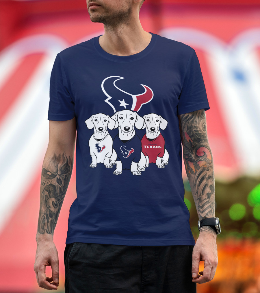 Houston Texans Dachshund  T-Shirt