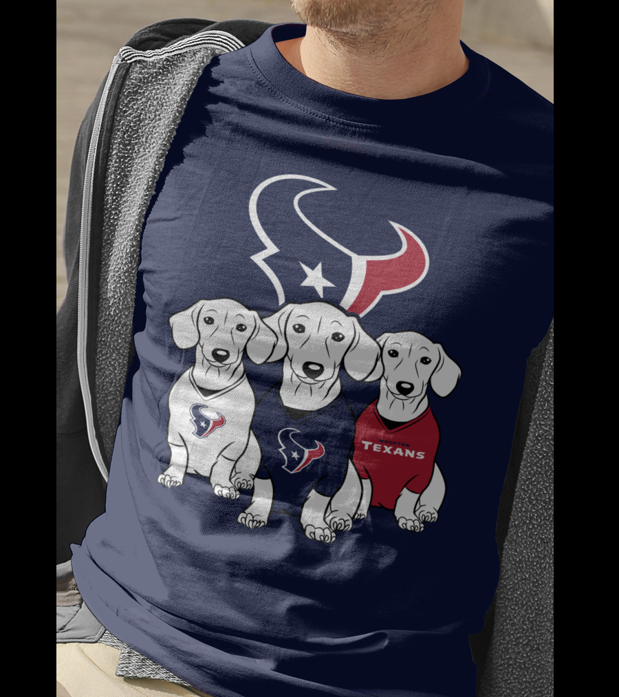 Houston Texans Dachshund  T-Shirt