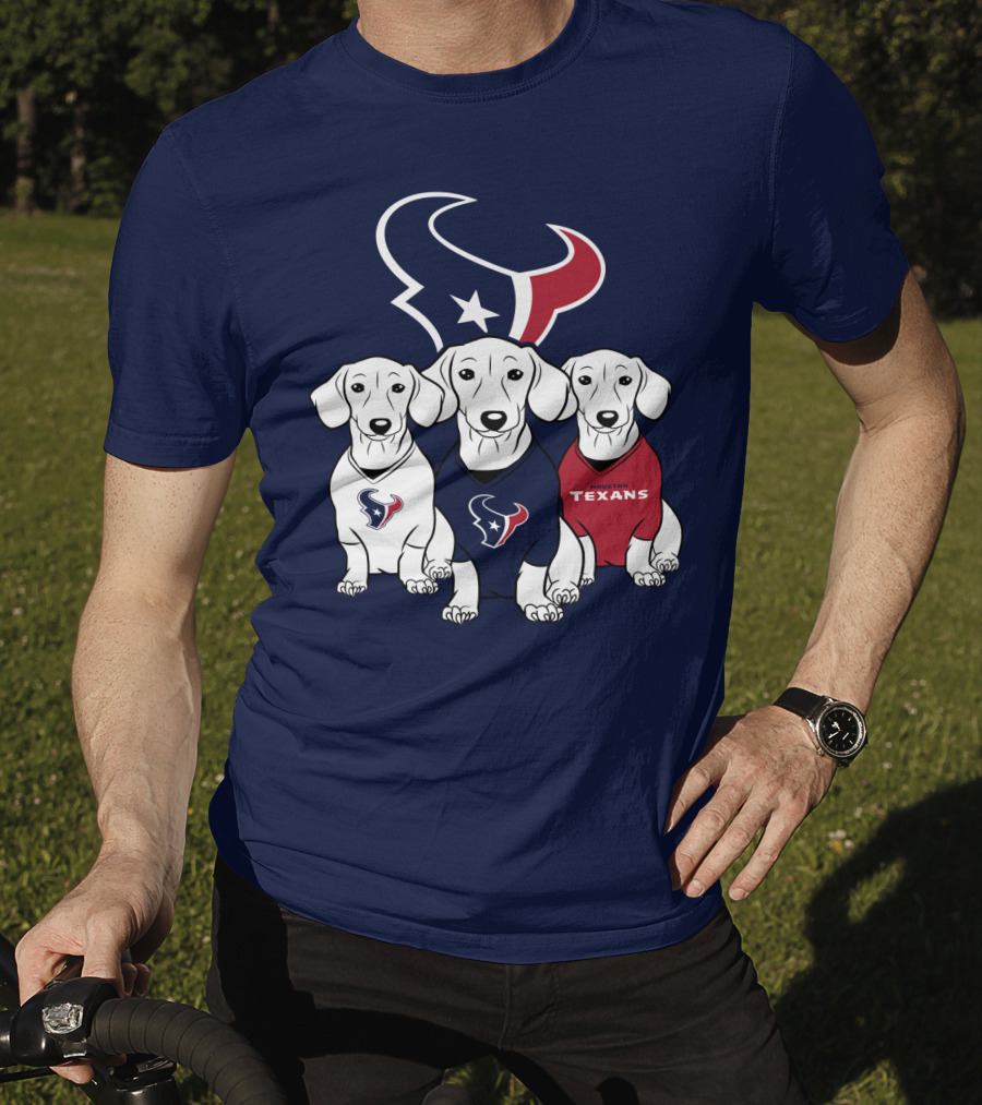 Houston Texans Dachshund  T-Shirt