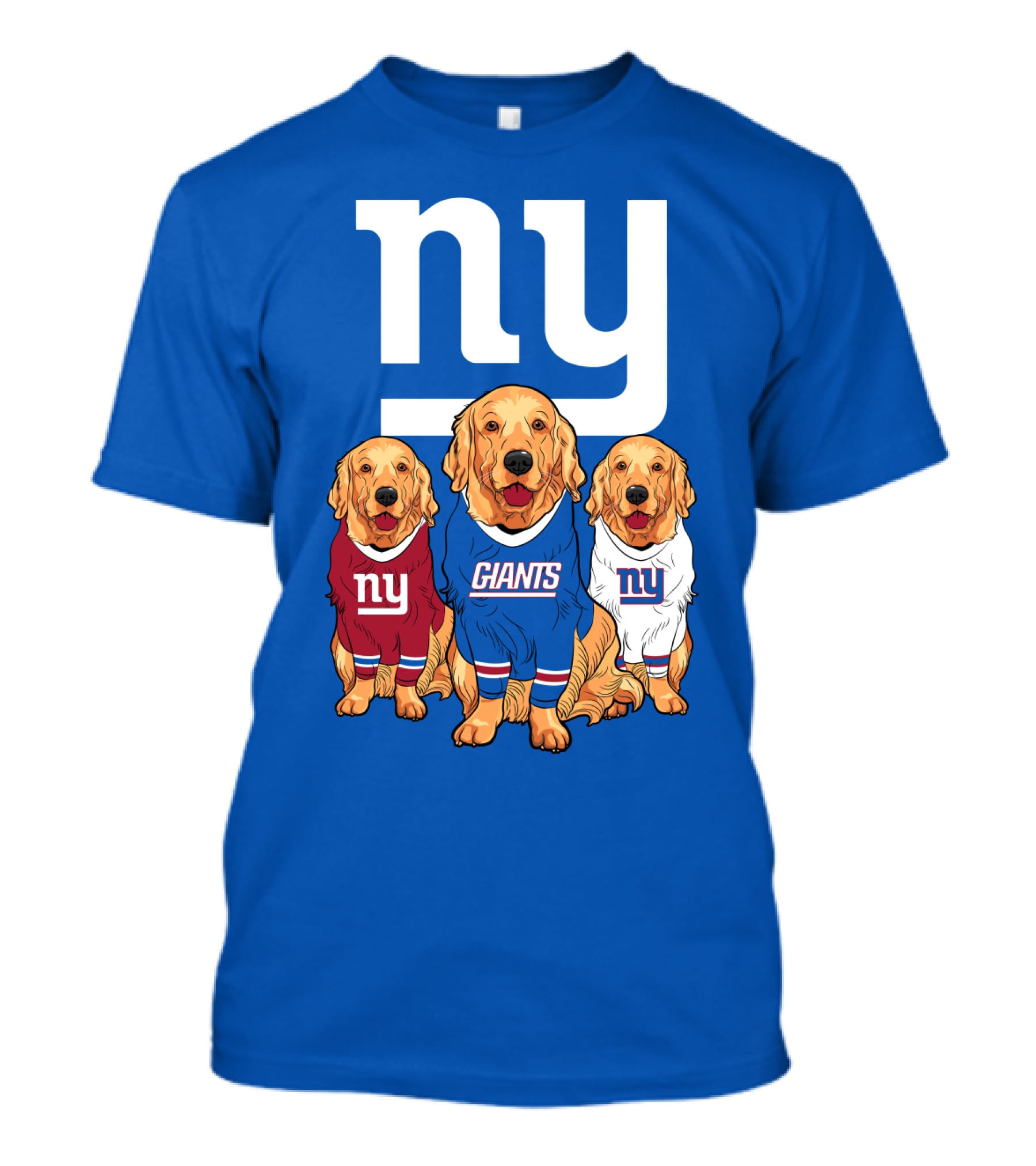 New York Giants Ny Giants Golden Retrievers T-Shirt