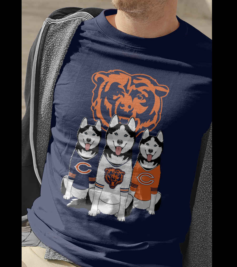 Chicago Bears Triple Husky Fan Gear T-Shirt