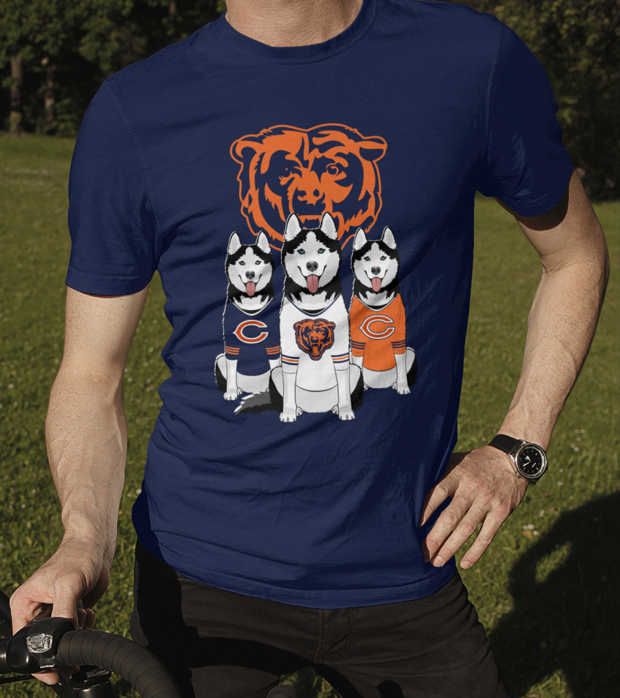 Chicago Bears Triple Husky Fan Gear T-Shirt