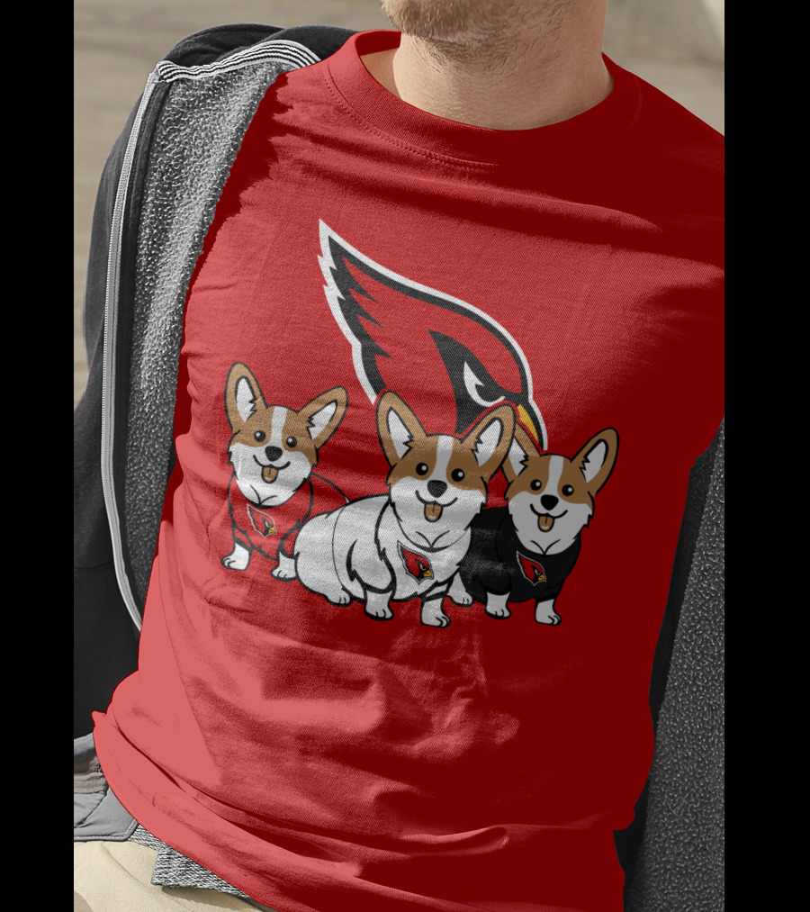Arizona Cardinals Corgi Trio T-Shirt