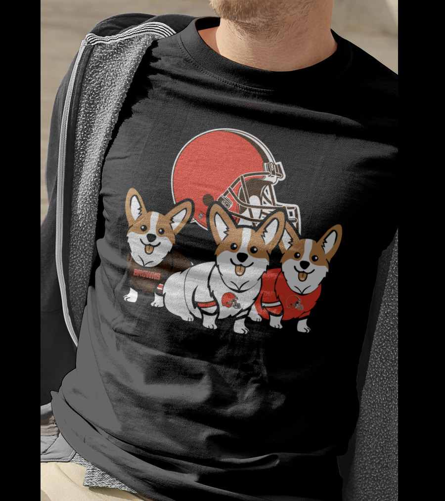 Cleveland Browns Corgi T-Shirt