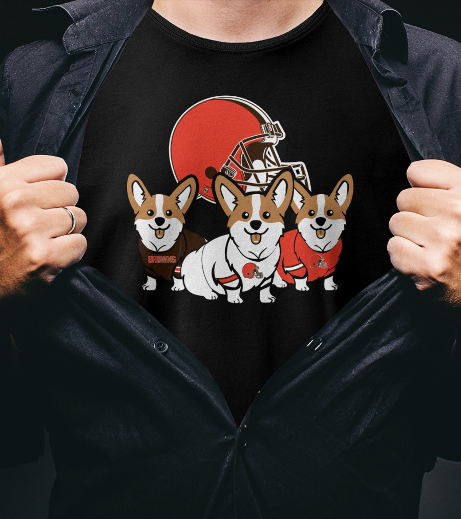 Cleveland Browns Corgi T-Shirt