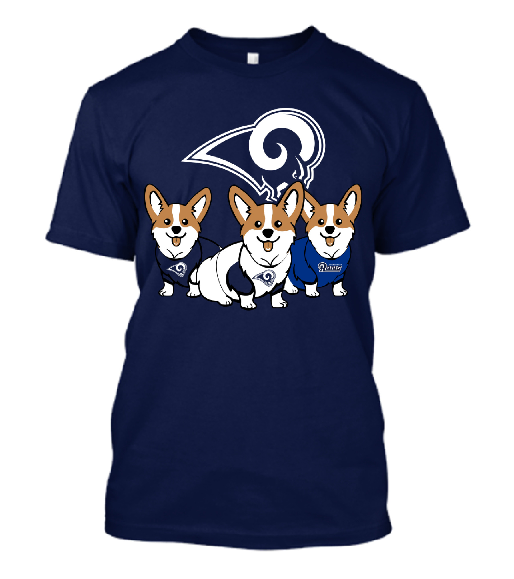 Los Angeles Rams Corgis T-Shirt