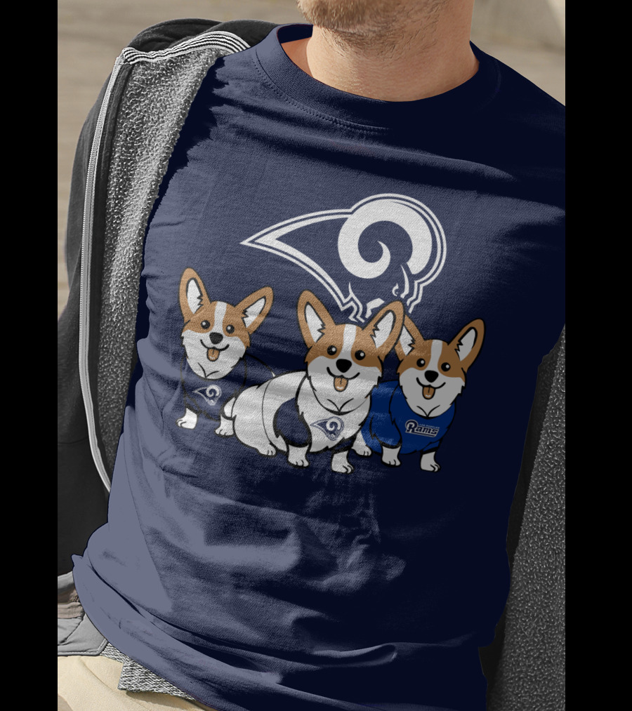 Los Angeles Rams Corgis T-Shirt