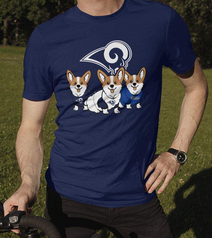 Los Angeles Rams Corgis T-Shirt