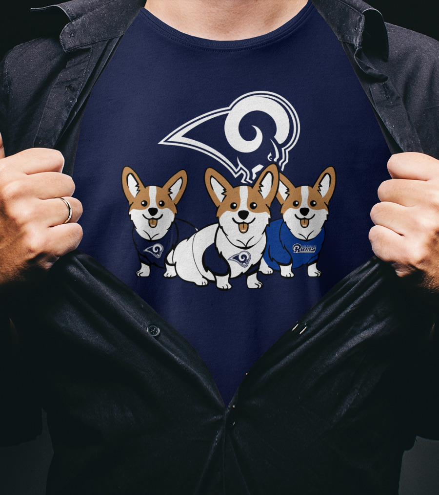 Los Angeles Rams Corgis T-Shirt