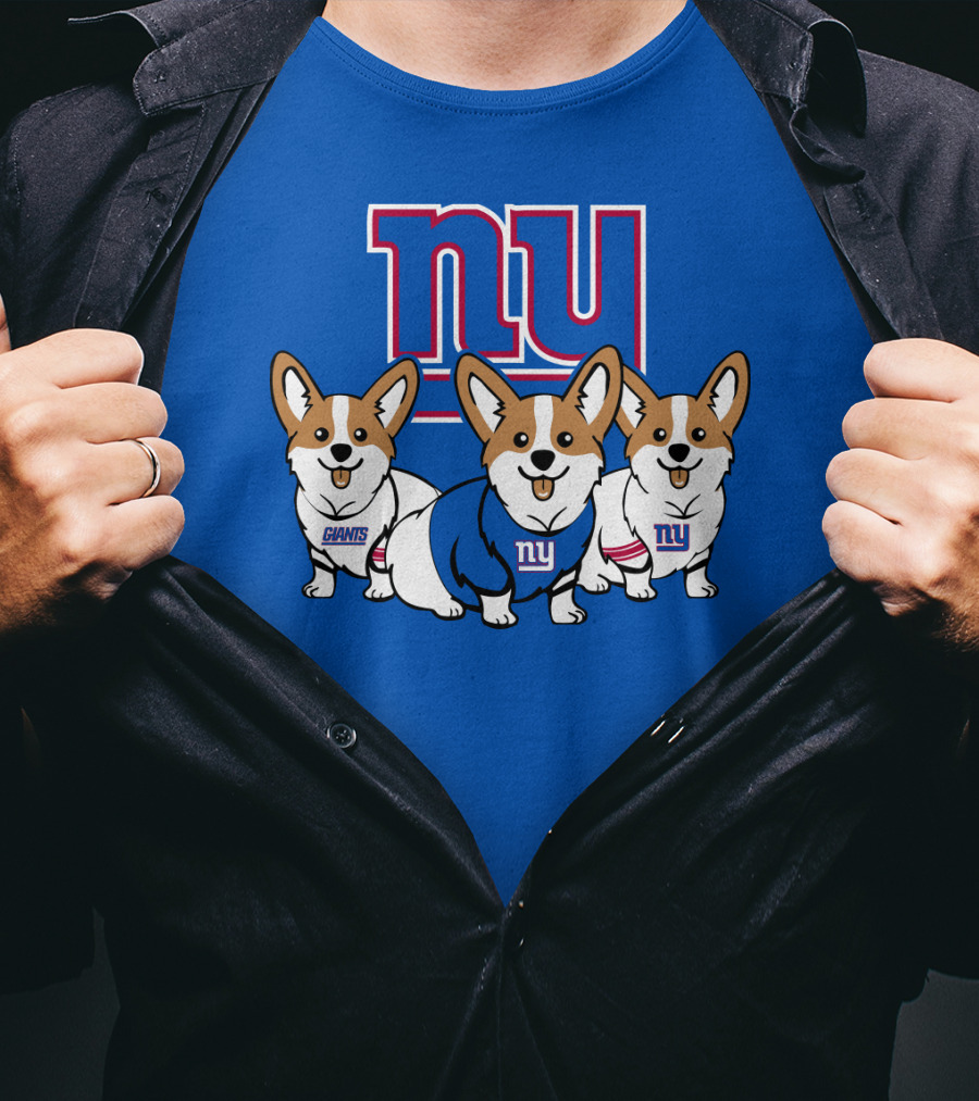 New York Giants Corgi T-Shirt