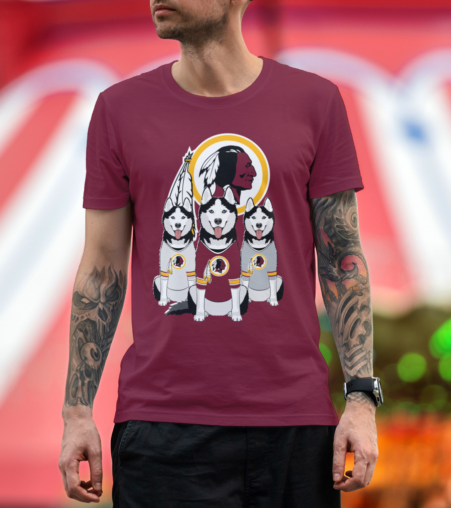 Redskins Husky Dogs T-Shirt