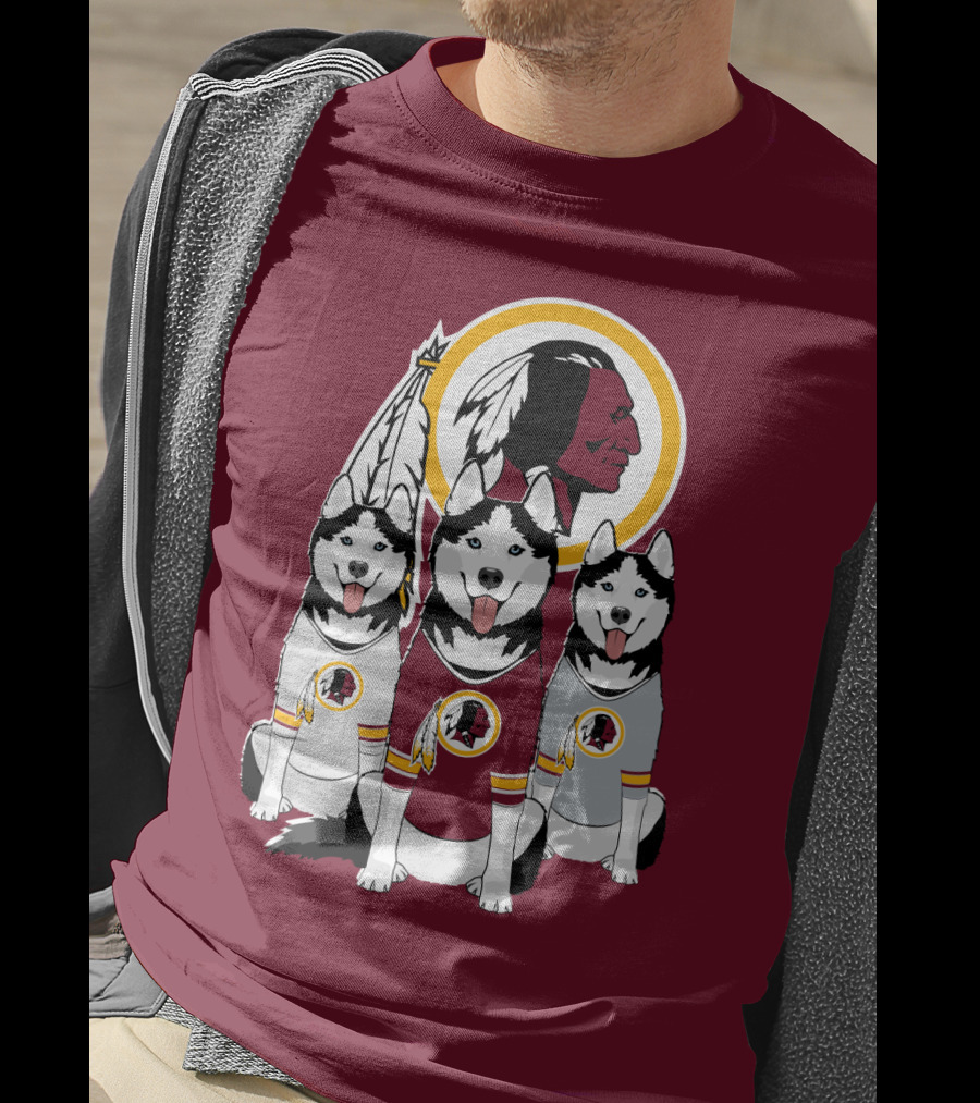Redskins Husky Dogs T-Shirt