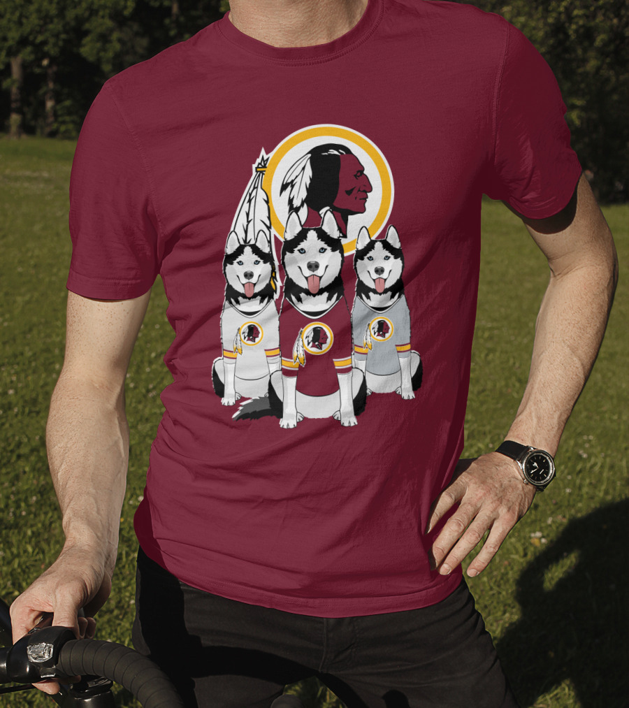 Redskins Husky Dogs T-Shirt