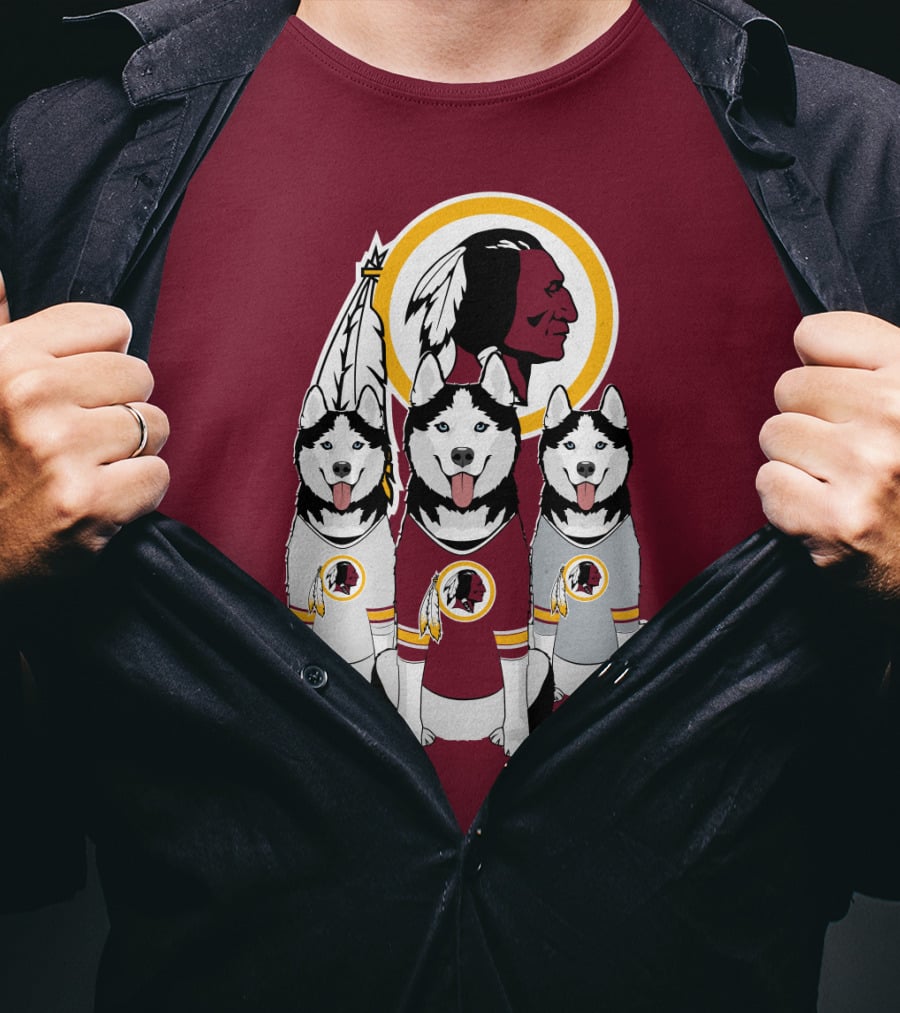 Redskins Husky Dogs T-Shirt
