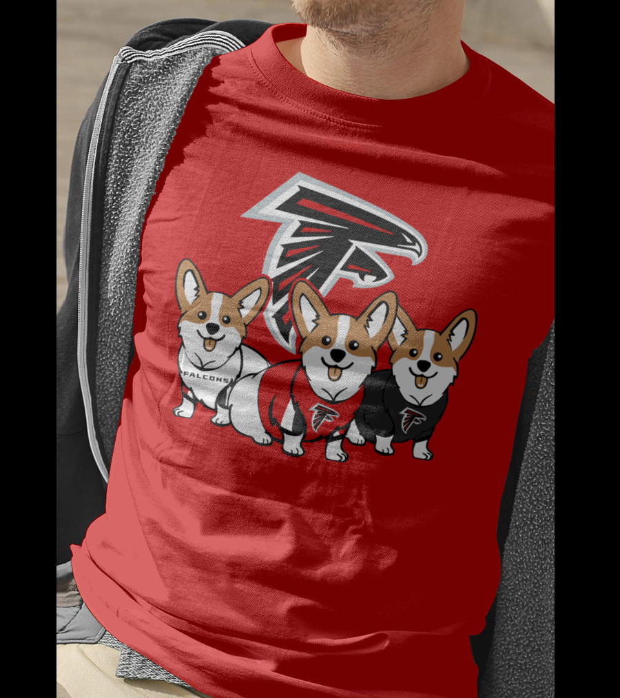 Atlanta Falcons Corgi T-Shirt