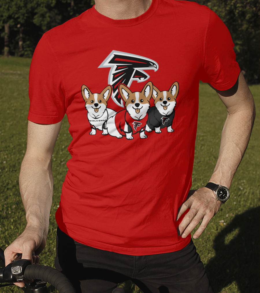 Atlanta Falcons Corgi T-Shirt