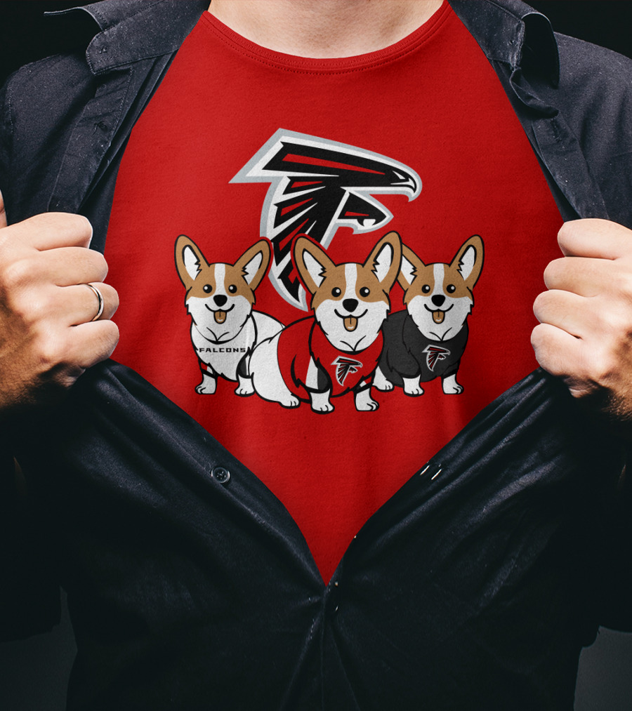 Atlanta Falcons Corgi T-Shirt