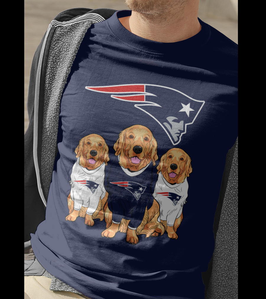 Patriots Logo Golden Retrievers T-Shirt