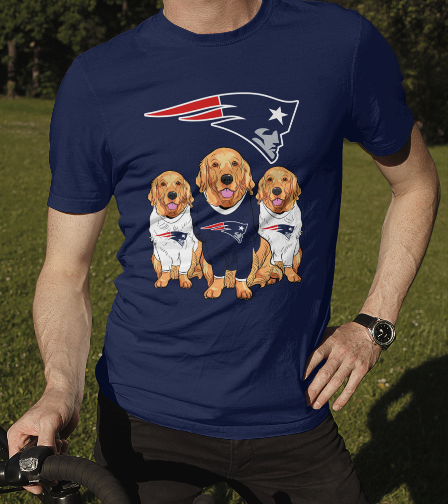 Patriots Logo Golden Retrievers T-Shirt