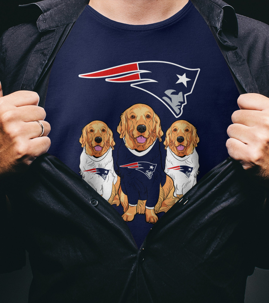 Patriots Logo Golden Retrievers T-Shirt