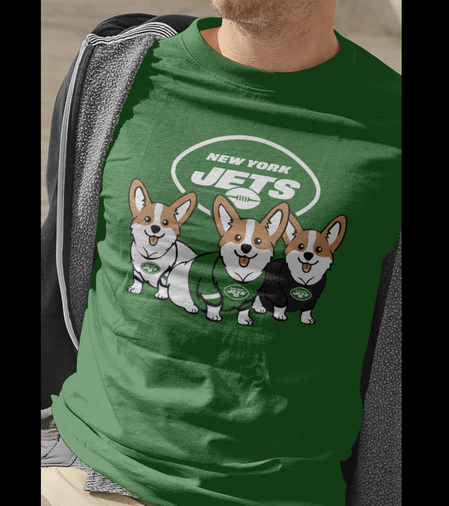 New York Jets Corgi T-Shirt