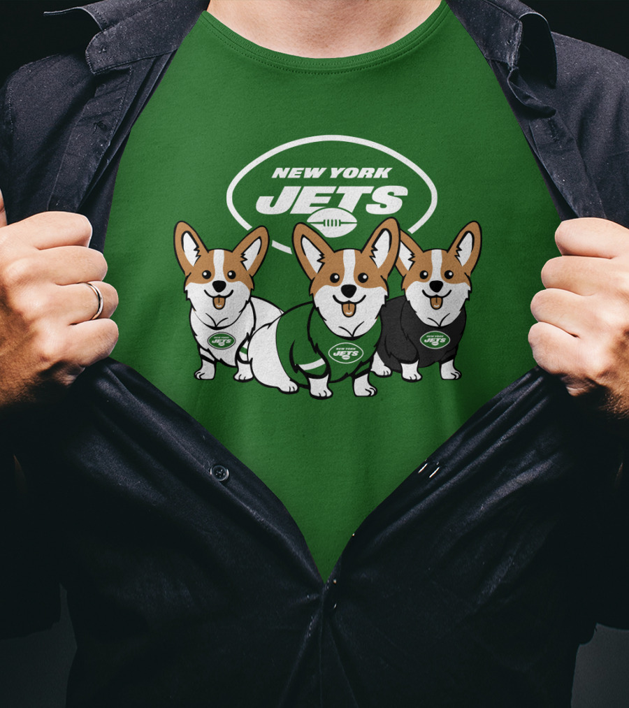 New York Jets Corgi T-Shirt