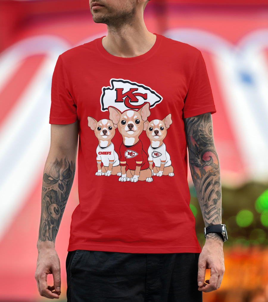 Kansas City Chiefs Chihuahuas T-Shirt