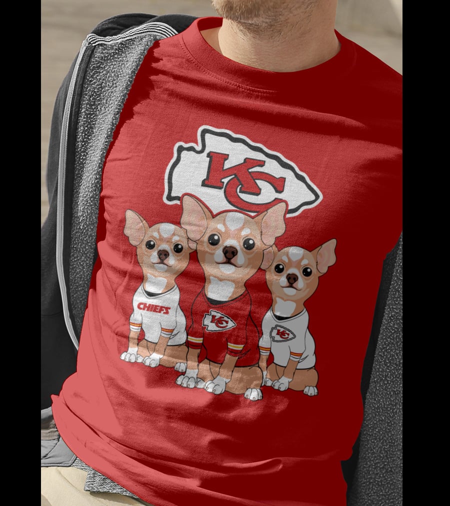 Kansas City Chiefs Chihuahuas T-Shirt