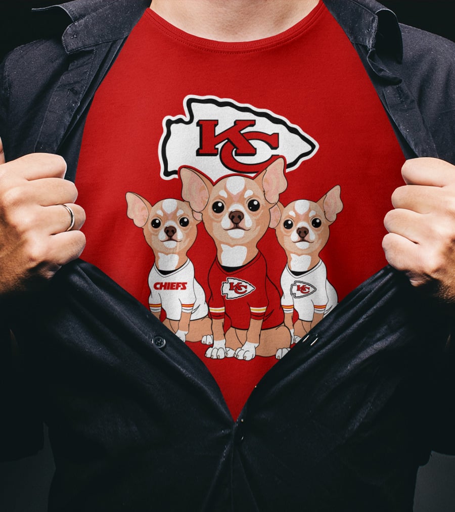 Kansas City Chiefs Chihuahuas T-Shirt