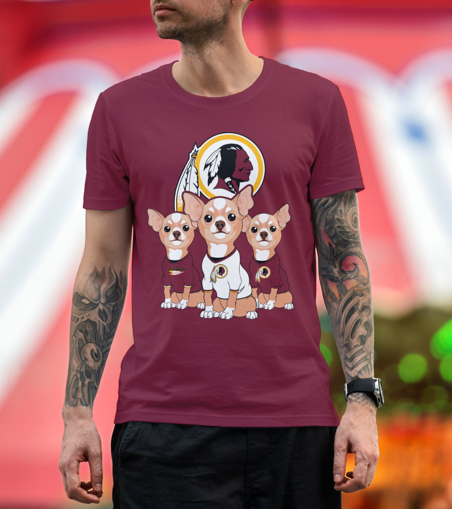 Redskins Chihuahua Trio T-Shirt