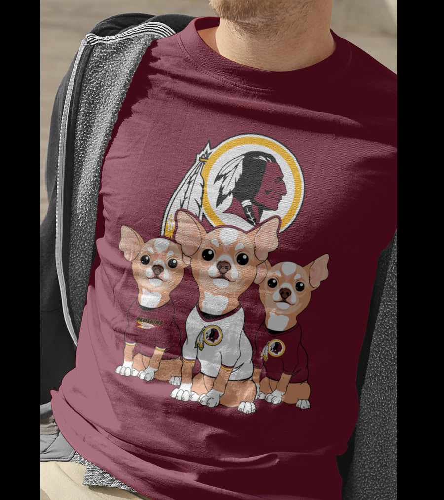 Redskins Chihuahua Trio T-Shirt