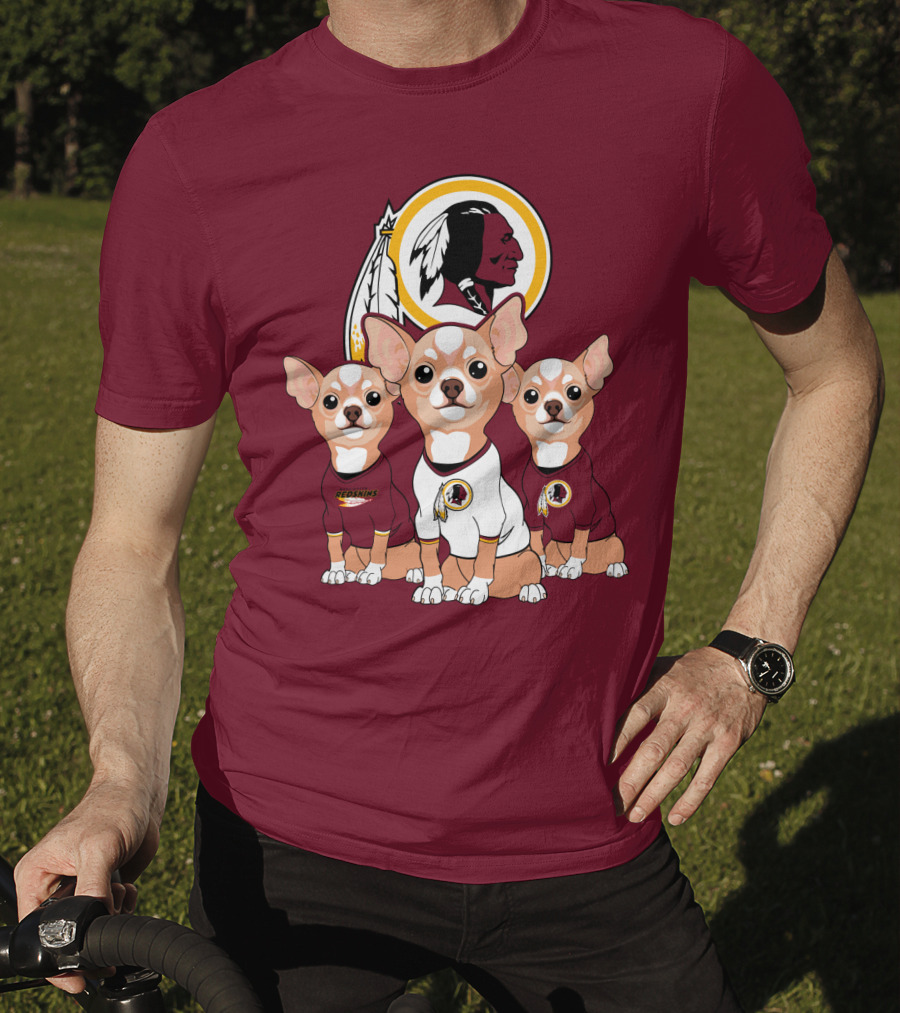 Redskins Chihuahua Trio T-Shirt