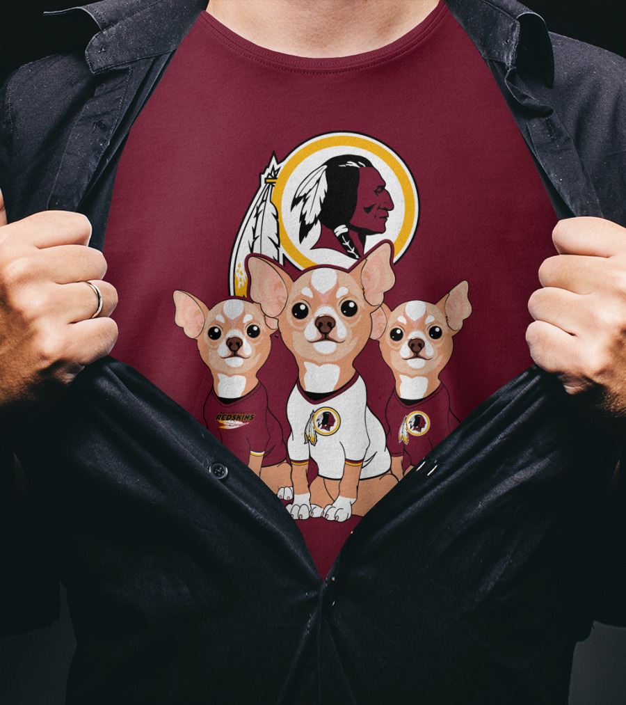 Redskins Chihuahua Trio T-Shirt