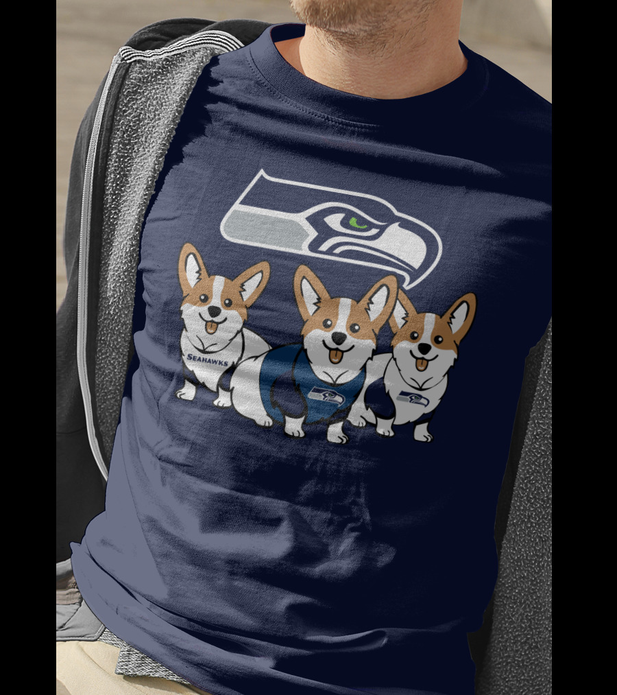 Seattle Seahawks Corgis T-Shirt