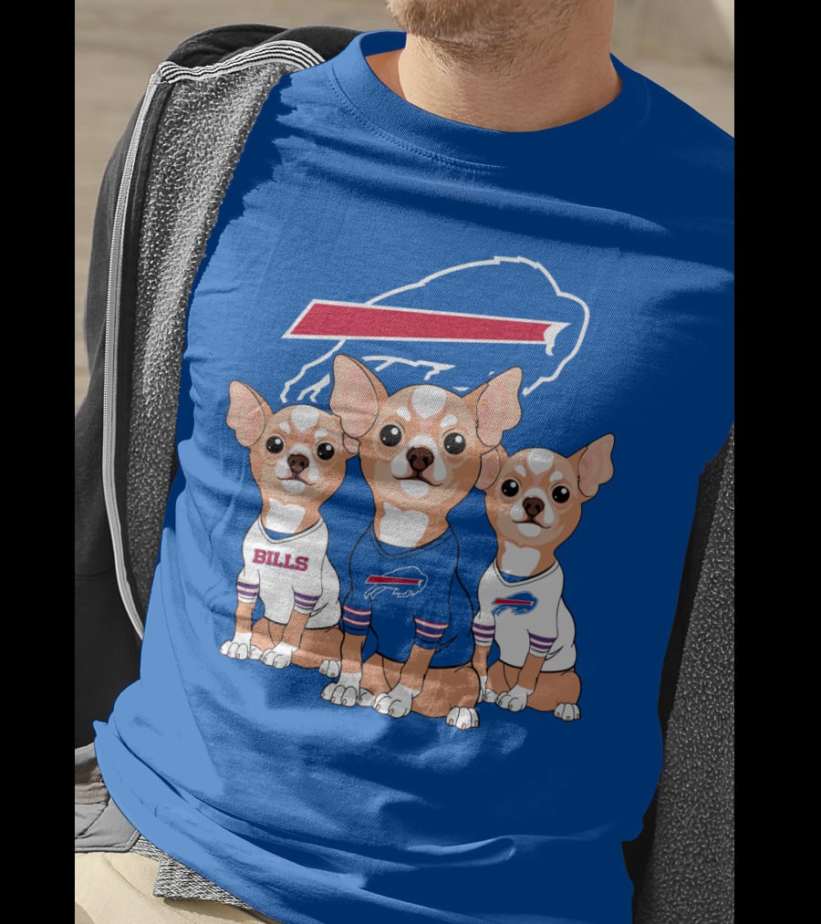 Buffalo Bills Chihuahua Trio T-Shirt