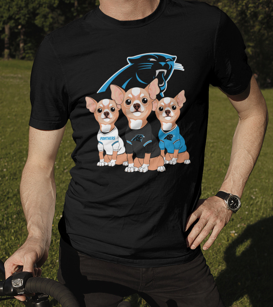 Carolina Panthers Chihuahua T-Shirt