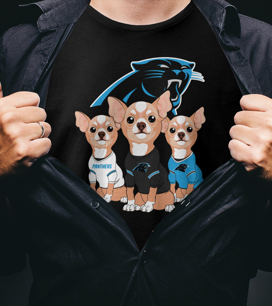 Carolina Panthers Chihuahua T-Shirt