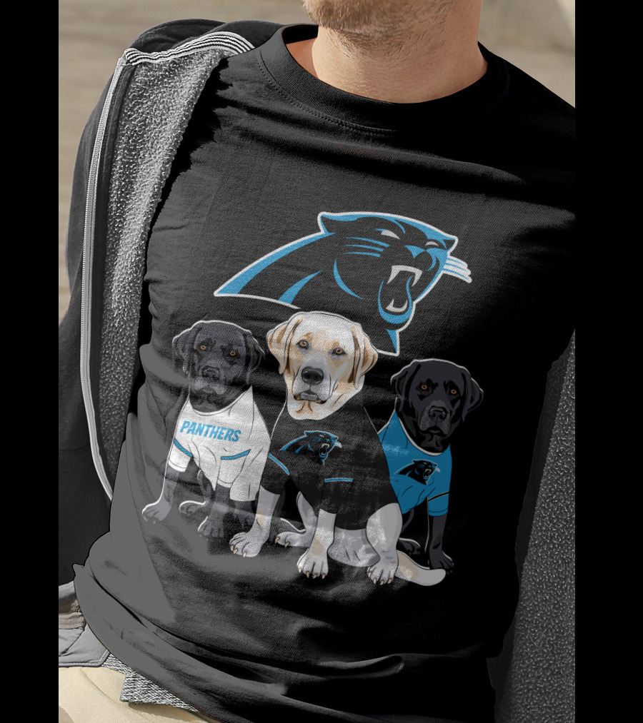 Panthers Labrador Retriever Dogs T-Shirt